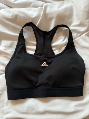 adidas Black Racerback Sports Bra